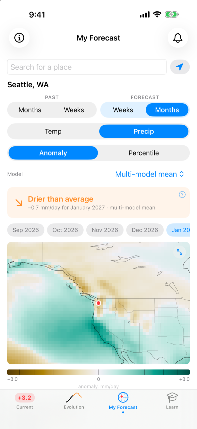 My Forecast: Seattle's January precipitation outlook